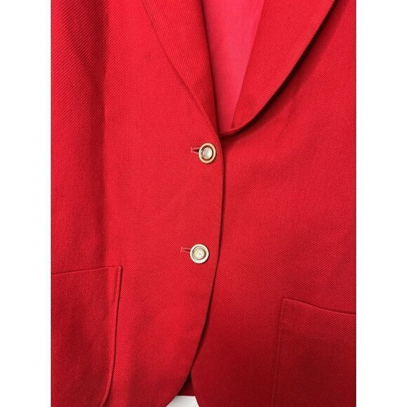 Vintage Pendleton Knockabouts Blazer Jacket Womens Red 100% Virgin Wool - Picture 5 of 10